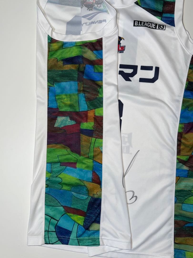 【きい】実着用　岩手ビッグブルズ　青木選手　復興祈念ユニ　サイン入り