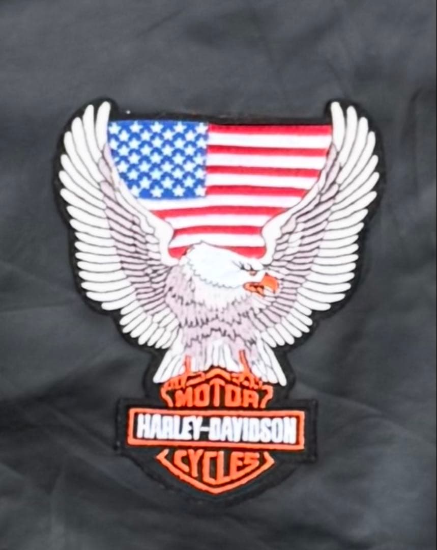 【Harley-Davidson 】レザージャケット　ワッペン付き
