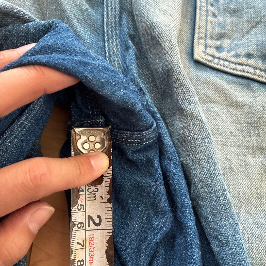 ユニオンサプライ/ブルー ダメージ加工オーバーオール 東洋