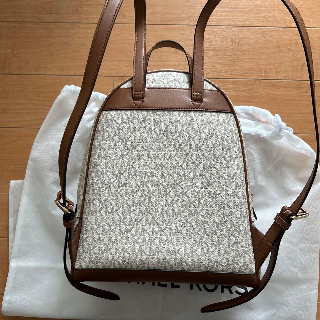 MICHAEL KORS バックパック ホワイト/ブラウン