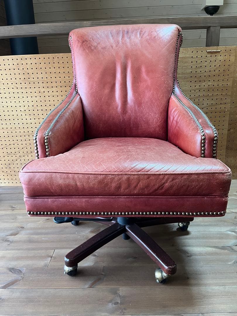 ビンテージ　本革ソファチェア