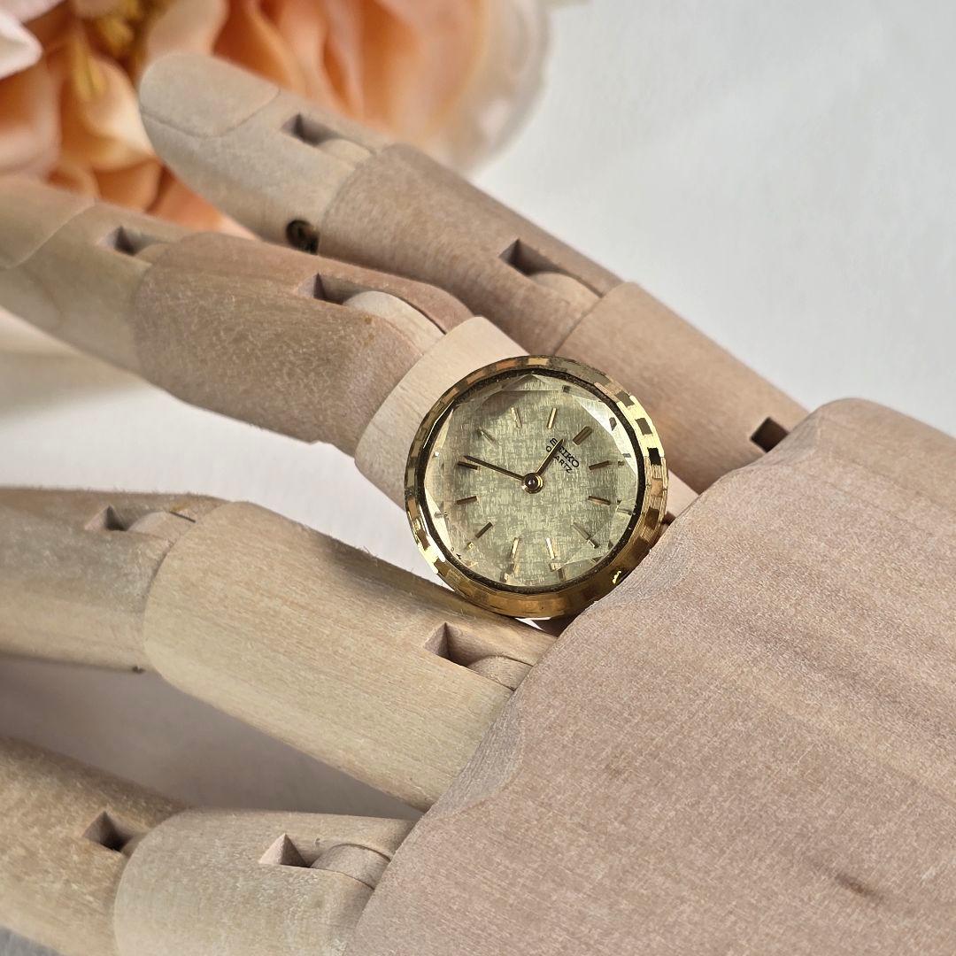SEIKO RING WATCH セイコーカットガラスクォーツリングウォッチ