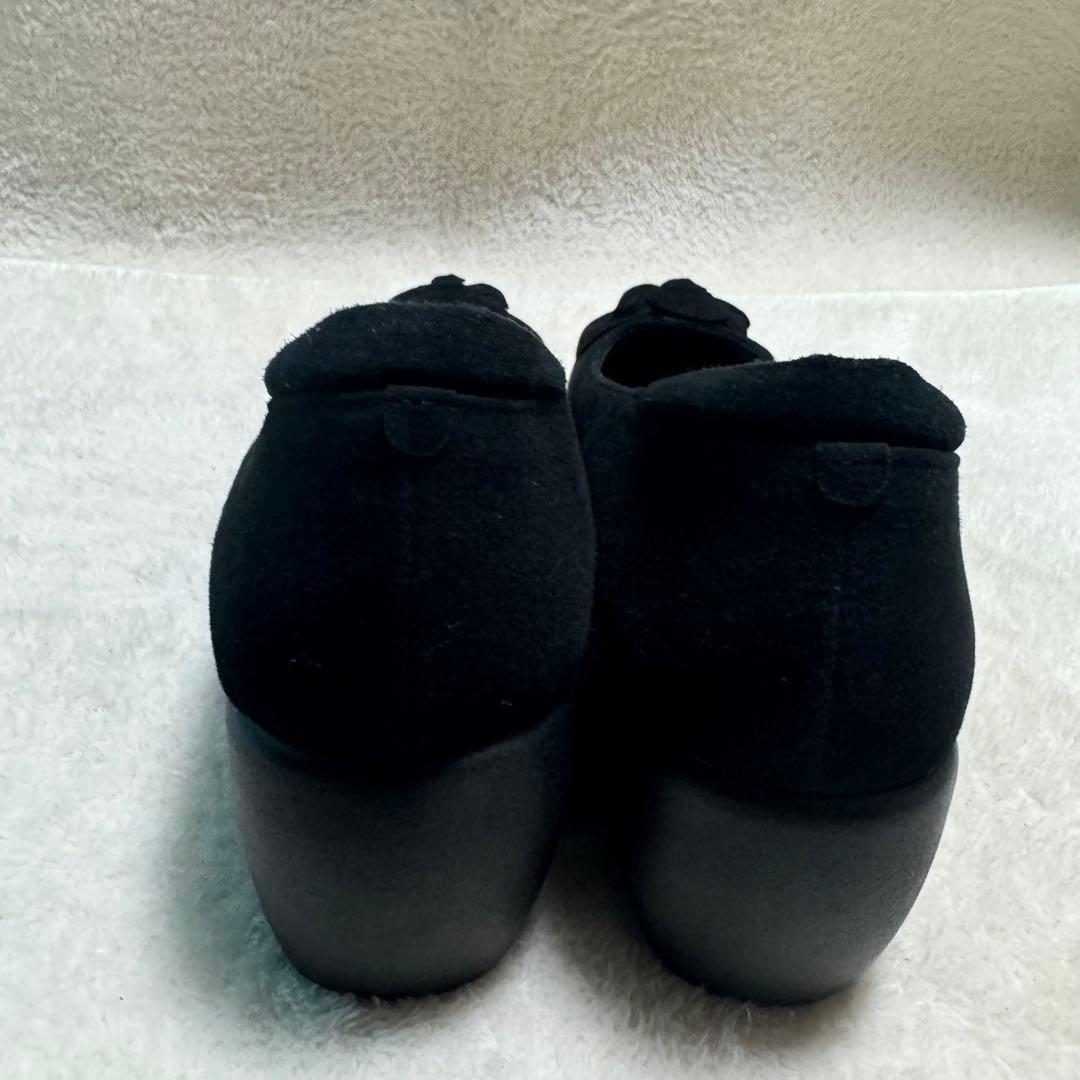 【HILLS AVENUE】美品✨パンプス　23cm フラワー　ウェーブソール