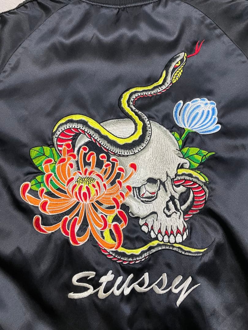 【希少】old stussy スカル スカジャン リバーシブル