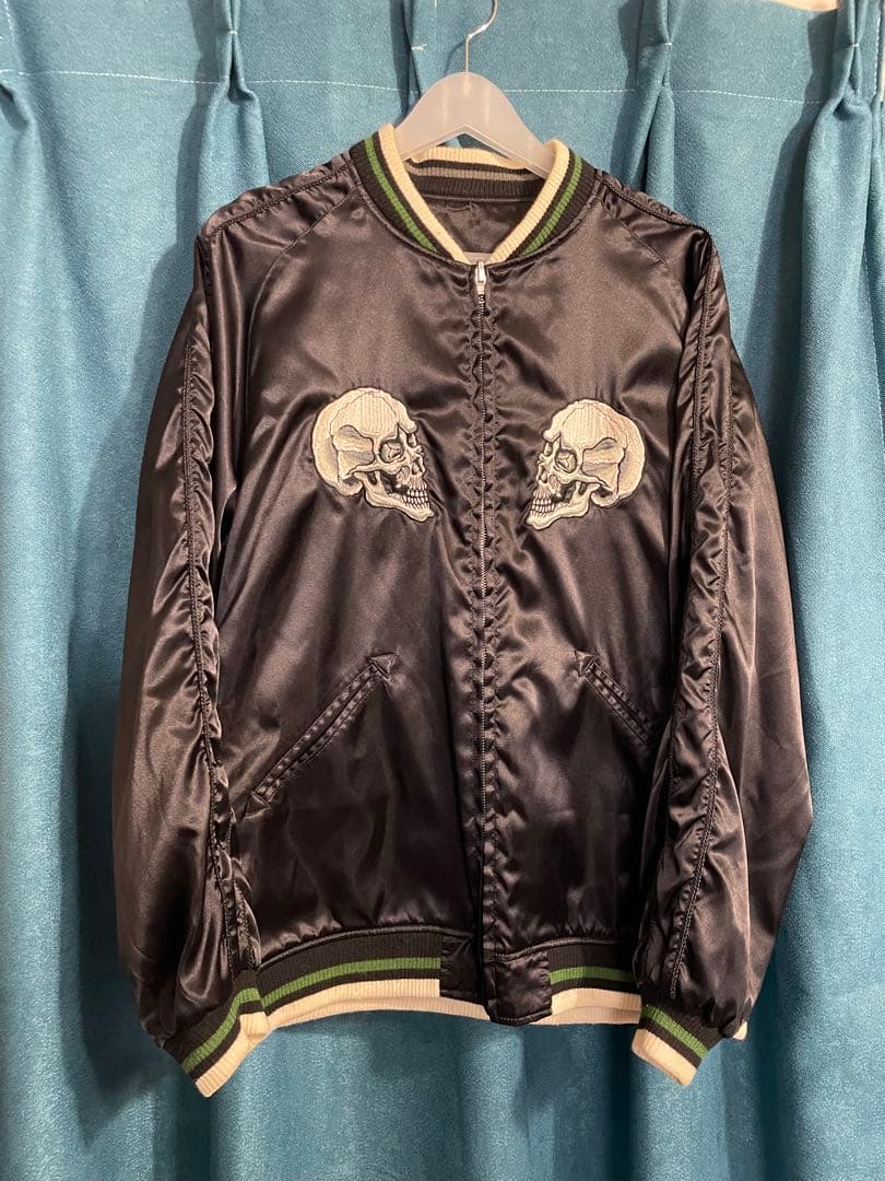 【希少】old stussy スカル スカジャン リバーシブル