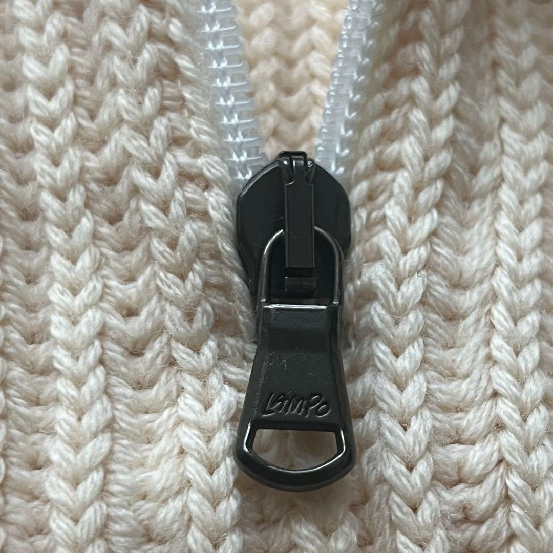 Max Mara✨ハーフジップ リブニット ピュアウール イタリア製 ベージュ