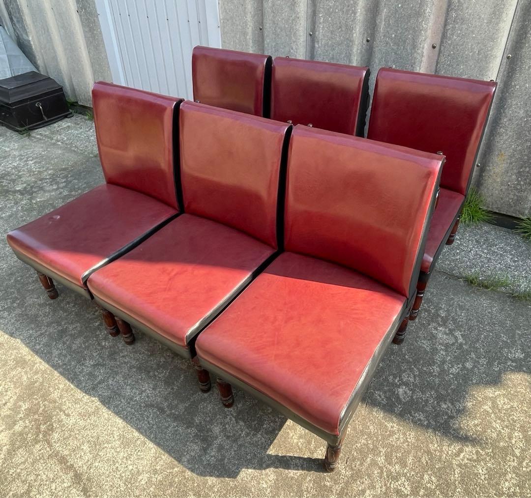 ビンテージ/レトロ/光製作所/HIKARI/喫茶店/スナックチェア/椅子/合皮⑤