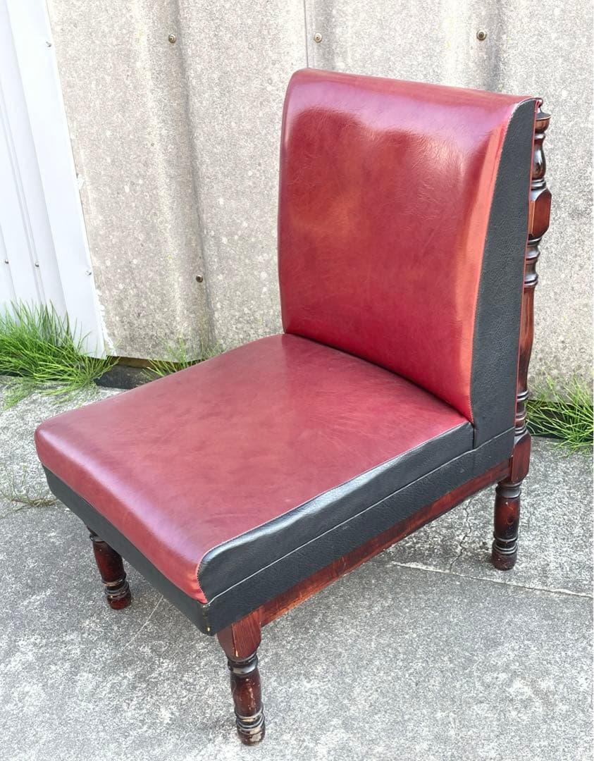 ビンテージ/レトロ/光製作所/HIKARI/喫茶店/スナックチェア/椅子/合皮⑤