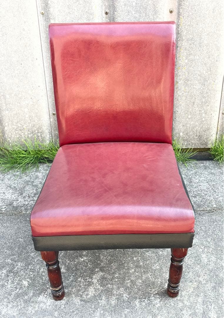 ビンテージ/レトロ/光製作所/HIKARI/喫茶店/スナックチェア/椅子/合皮⑤