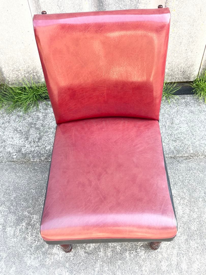 ビンテージ/レトロ/光製作所/HIKARI/喫茶店/スナックチェア/椅子/合皮⑤