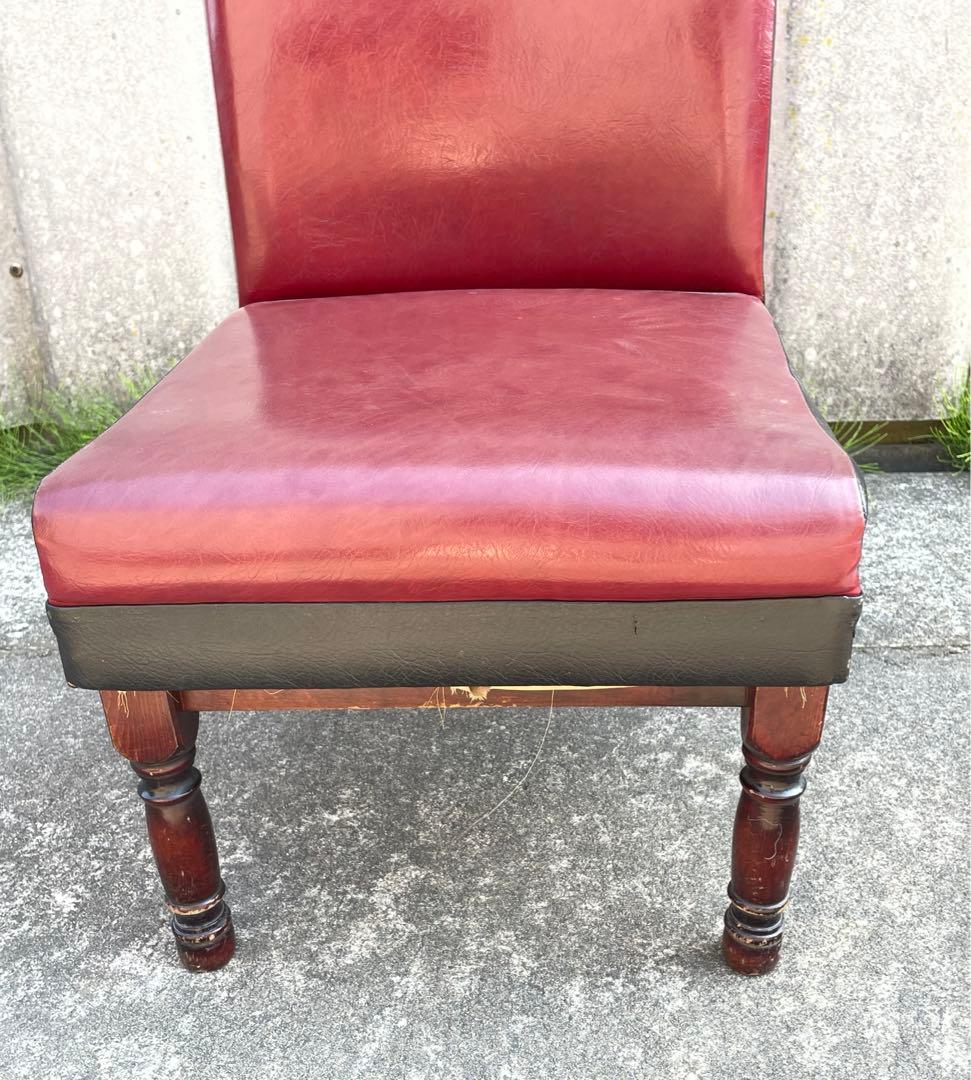 ビンテージ/レトロ/光製作所/HIKARI/喫茶店/スナックチェア/椅子/合皮⑤