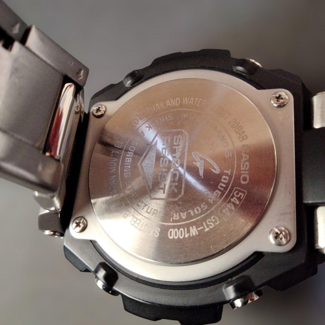 【美品】G-SHOCK GST−W100D電波ソーラー　タフソーラー