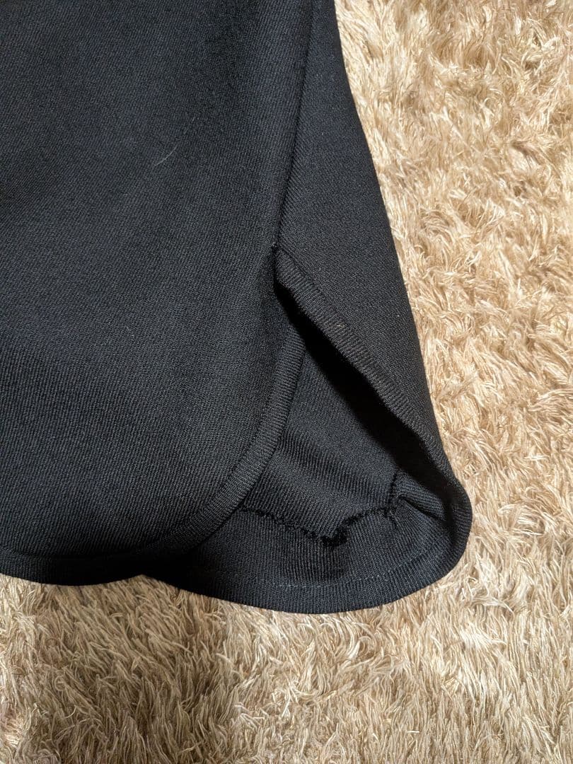 Y's YOHJI YAMAMOTO NOIR 黒のロングスカートチェックット柄