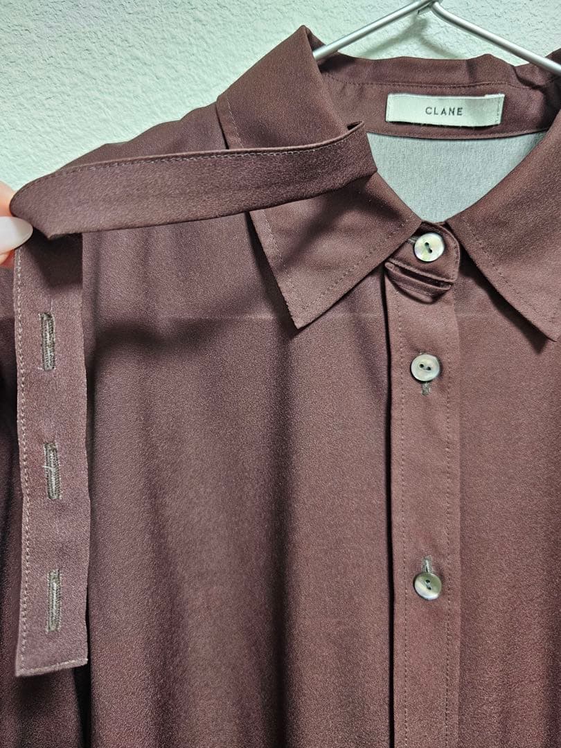 CLANE GRADATION SHIRT BROWN サイズ1
