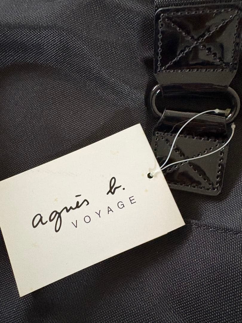 未使用　アニエス・ベー　ボストンバッグ　ブラック　2way