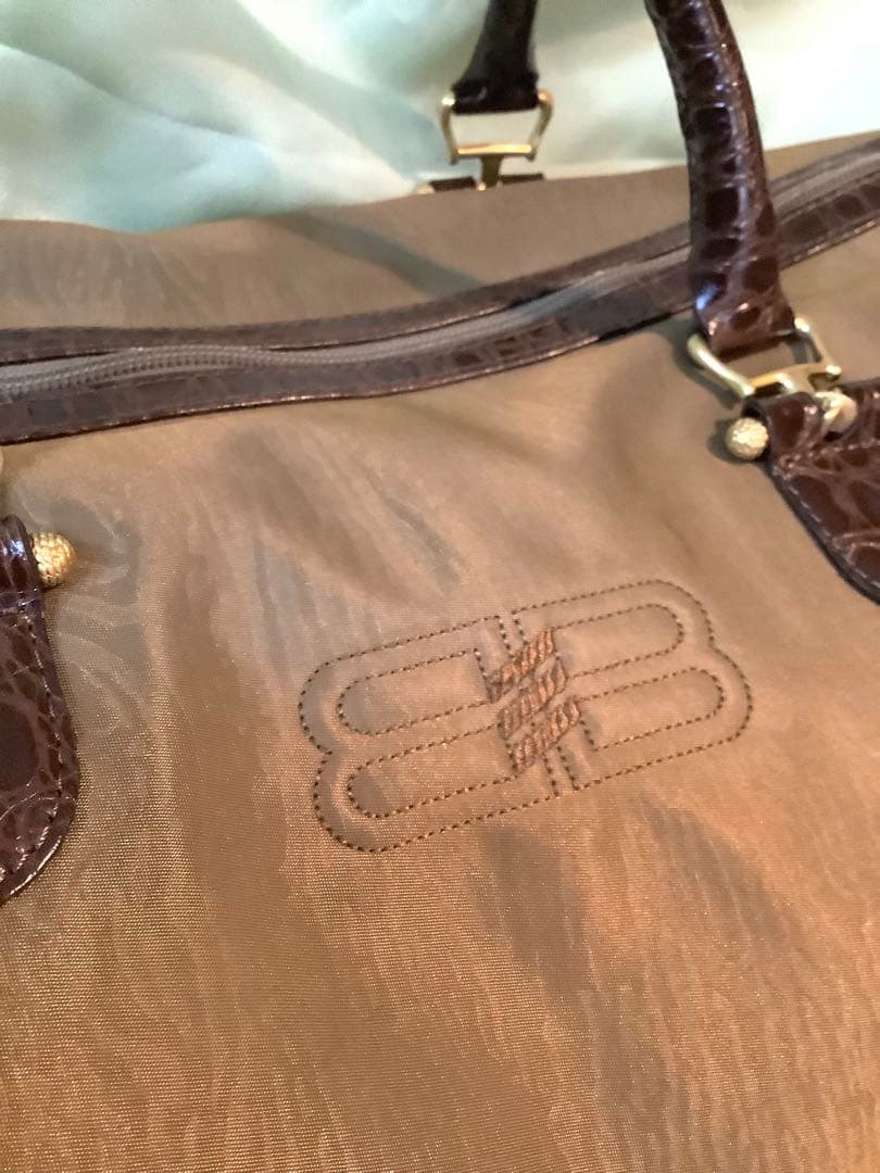 BALENCIAGA / バレンシアガ ボストンバッグ BBロゴ ストラップ付き