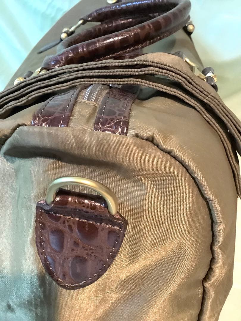 BALENCIAGA / バレンシアガ ボストンバッグ BBロゴ ストラップ付き