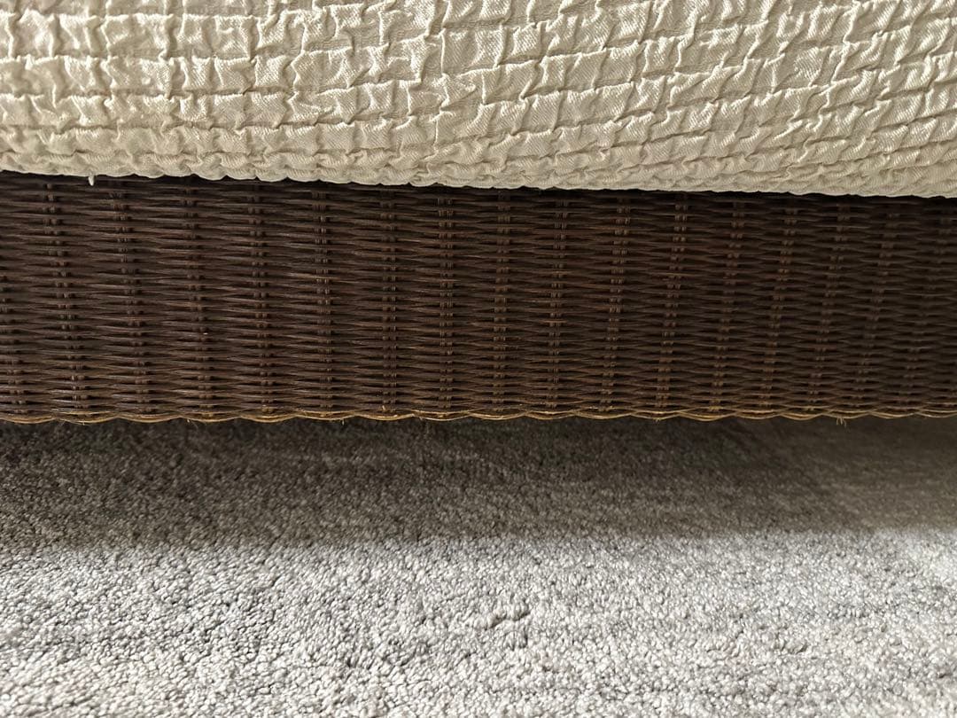 a.flat ラタンソファ　2.5人がけ