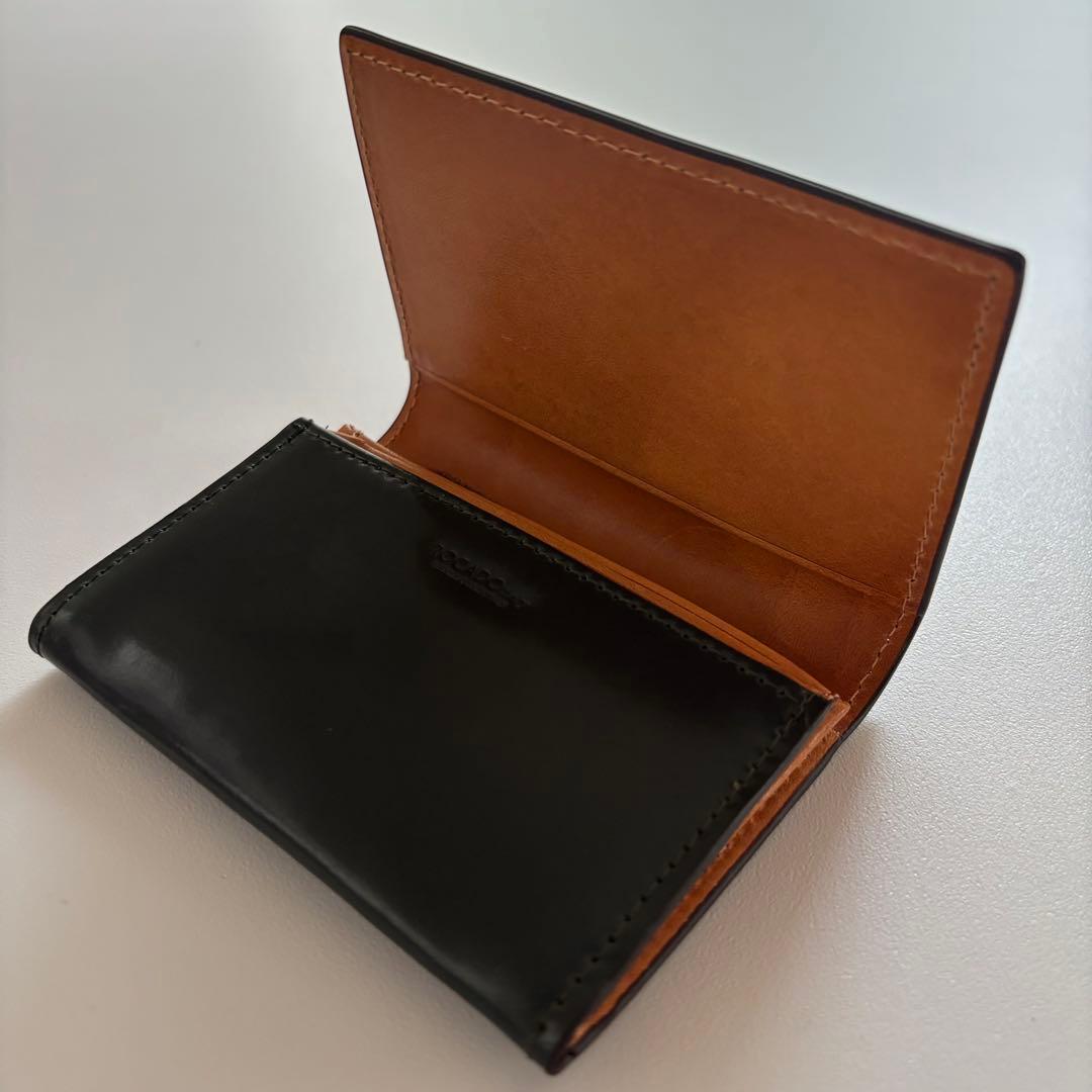 【新品】ROCADO シェルコードバン 名刺入れ 　最高級 イタリア馬革