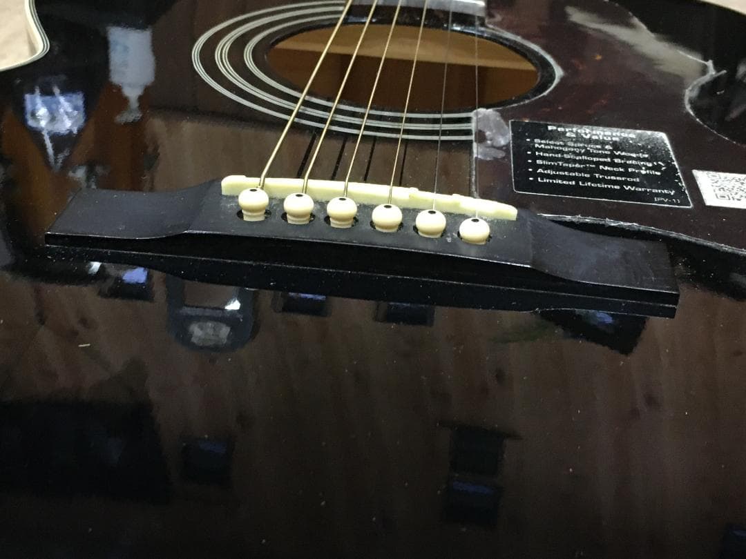 69starエピフォンEJ200 クロ　ハードケース付き