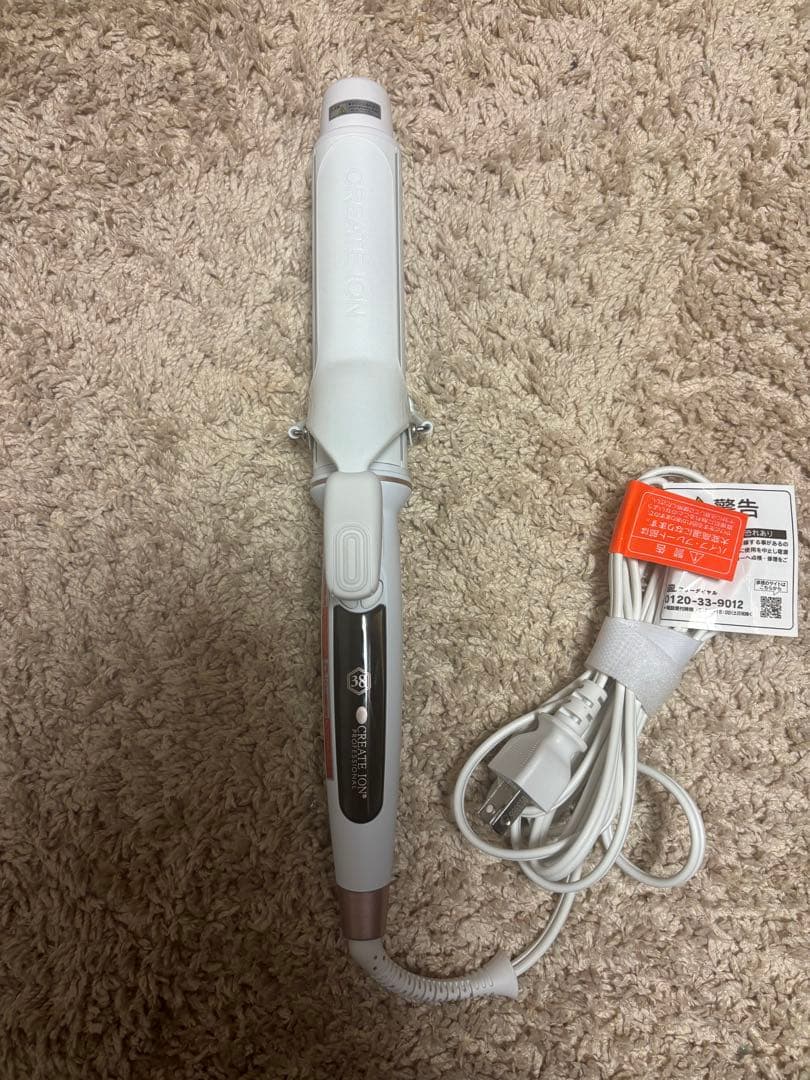 クレイツ エレメアカール 38mm カールアイロン 保証書 箱付き