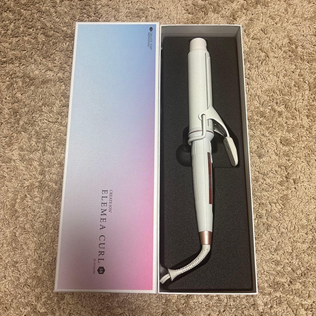 クレイツ エレメアカール 38mm カールアイロン 保証書 箱付き