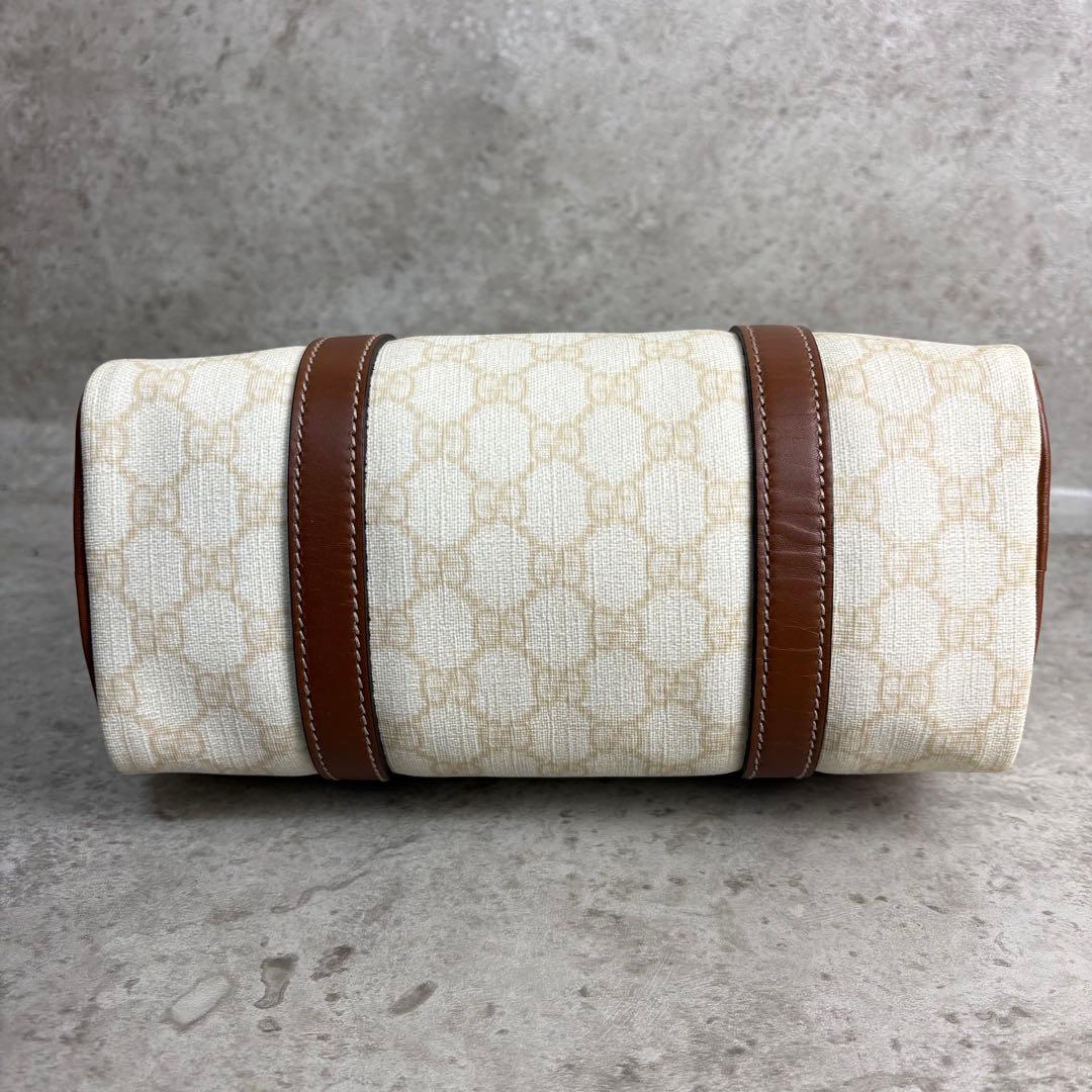 ✨廃盤品✨ グッチ ミニボストンバッグ GGスプリーム ホワイト 白色