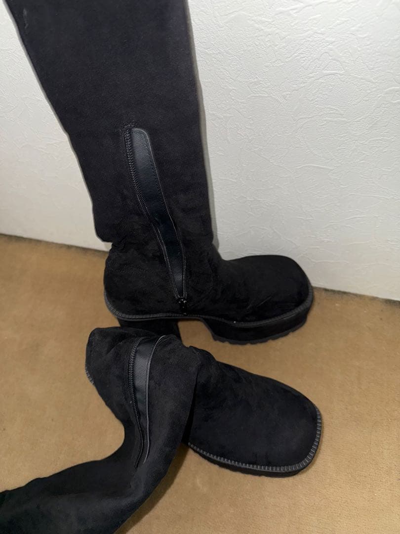 EMODA エモダ スクエアフィットロング 厚底 ニーハイブーツ