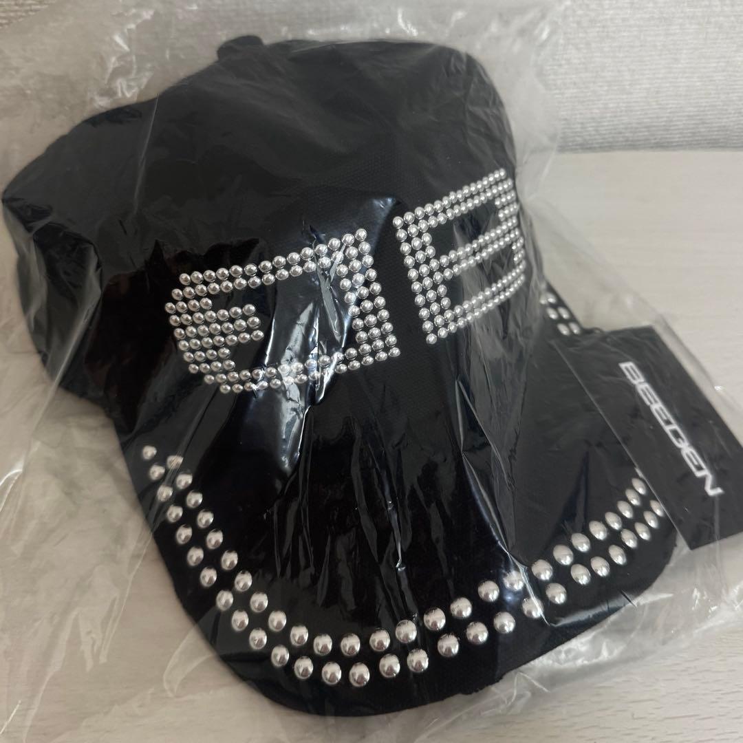 【即日発送】BEEDEN BD STUDS DAMAGE CAP ブラック