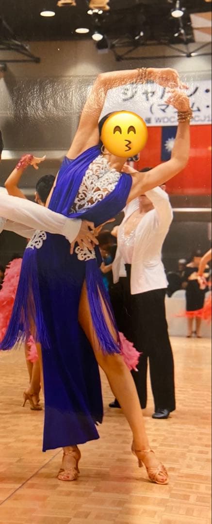 再再再値下げ！社交ダンス　ラテンドレス フリンジ　タカダンス　アクセサリー付