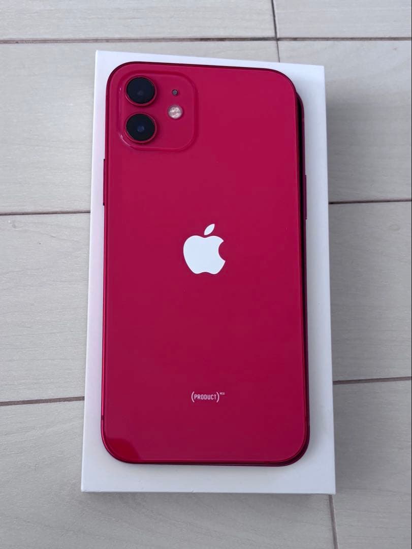 【美品】iPhone12 128GB PRODUCT(RED)simフリー