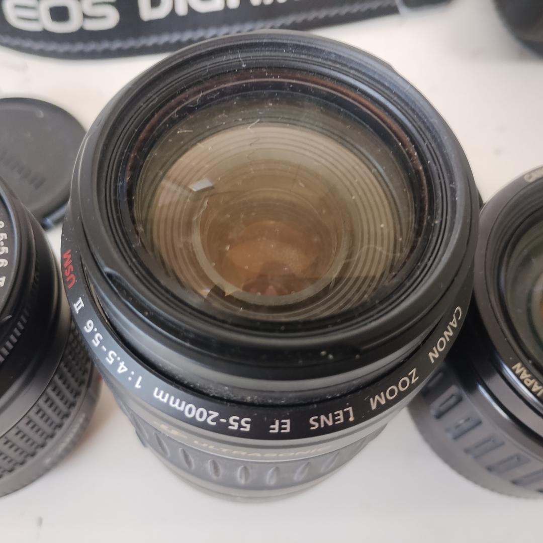 Canon EOS Kiss Digital N レンズ5本付き メディアなし