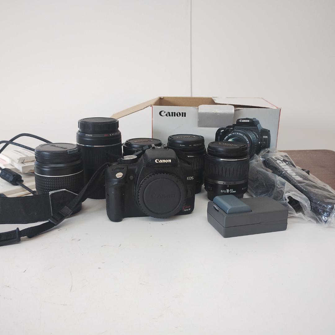 Canon EOS Kiss Digital N レンズ5本付き メディアなし