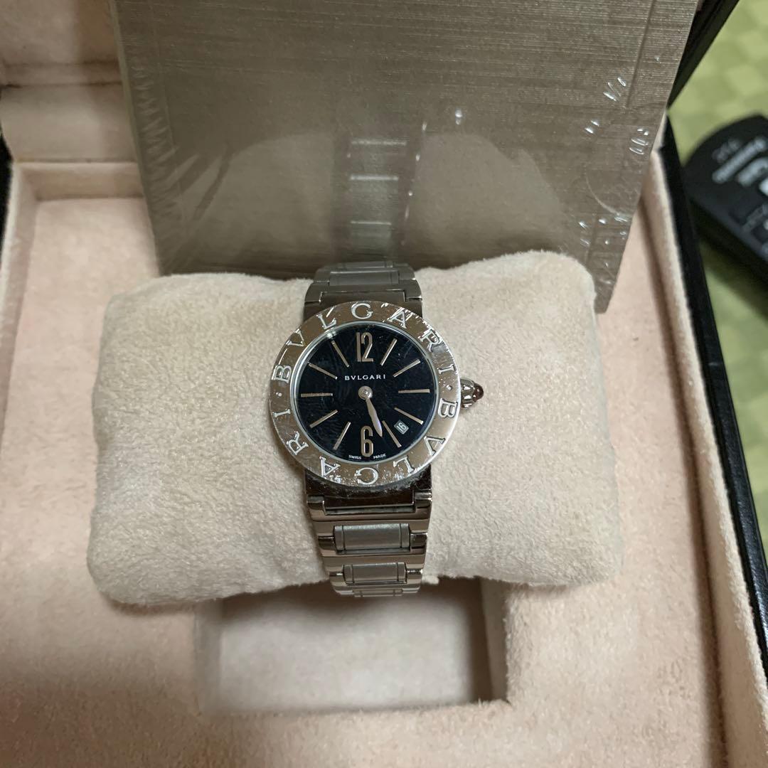 BVLGARI ブラック アナログ時計