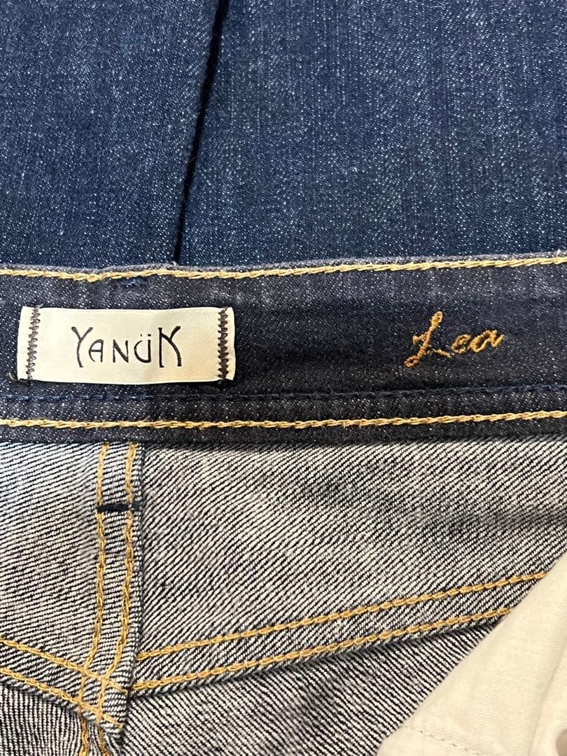 YANUK Lea デニムパンツ 濃紺 ハイウエスト ストレート