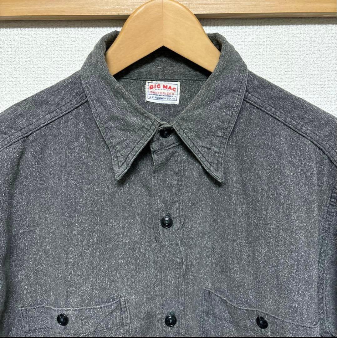 50s BIG MAC ブラックシャンブレー 美品 JC PENNEY