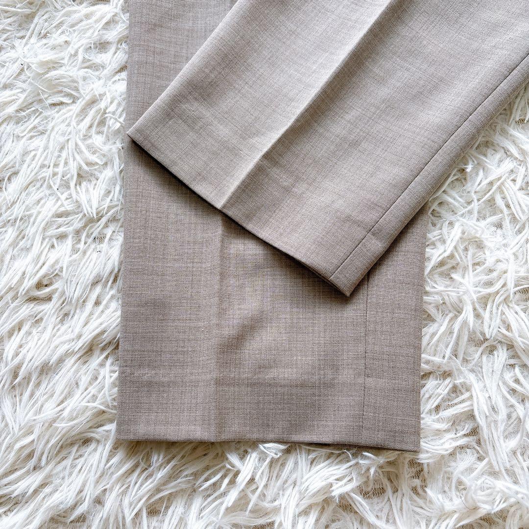 美品　スーツカンパニーシー　洗える　スーツ　ノーカラー　セットアップ　ベージュ