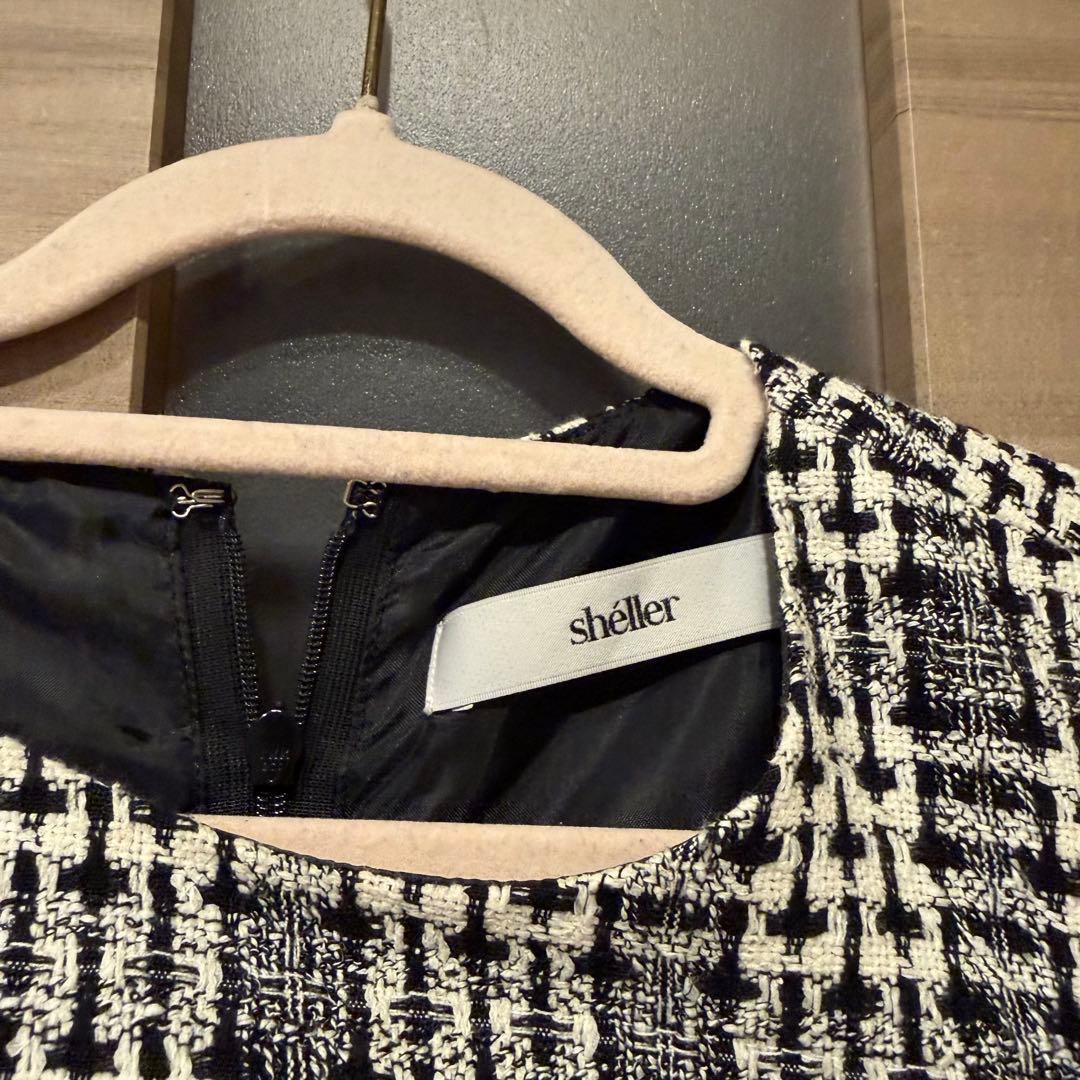 sheller ノースリーブミニワンピース