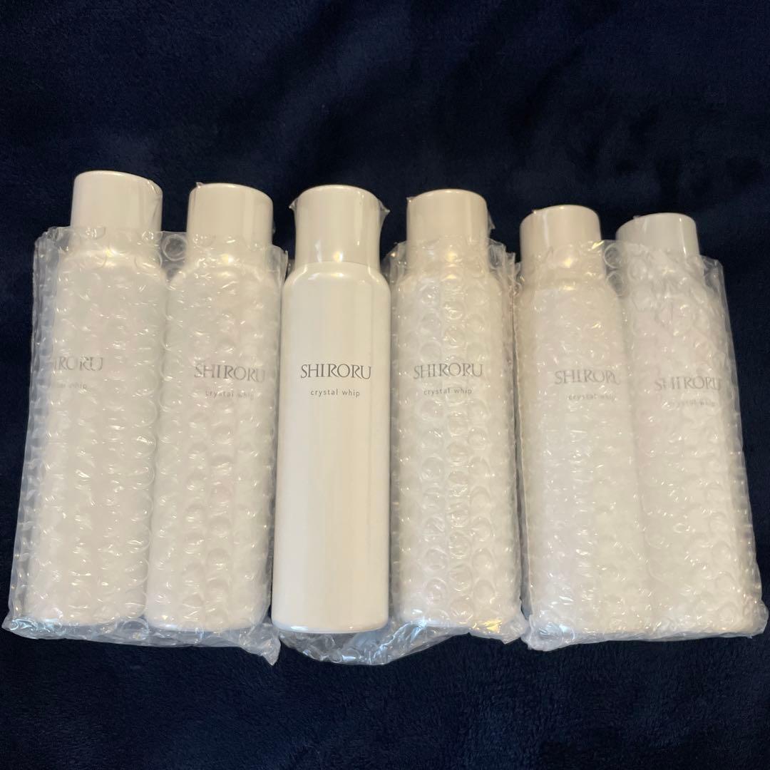 【新品未開封】SHIRORU クリスタルホイップ 120g×6本セット 洗顔料