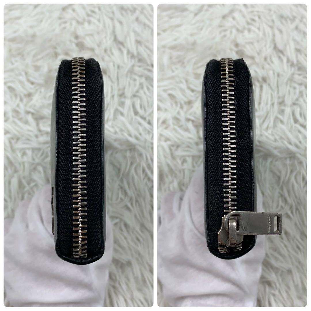 【✨美品✨】サンローラン カサンドラウンドジップ 長財布 メンズ ブラック