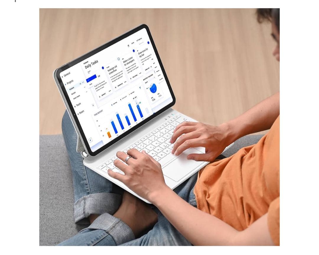 511069 QERDAOYI マジックキーボード タブレットキーボード