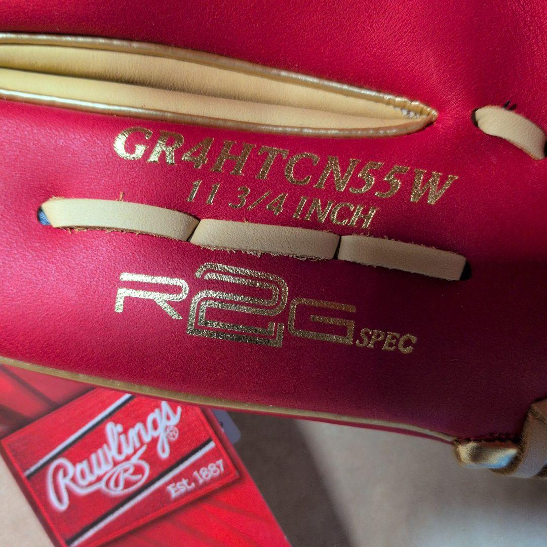 ローリングス:左投げ:大人用:軟式用グラブ:11.75インチ:色:スカーレット他