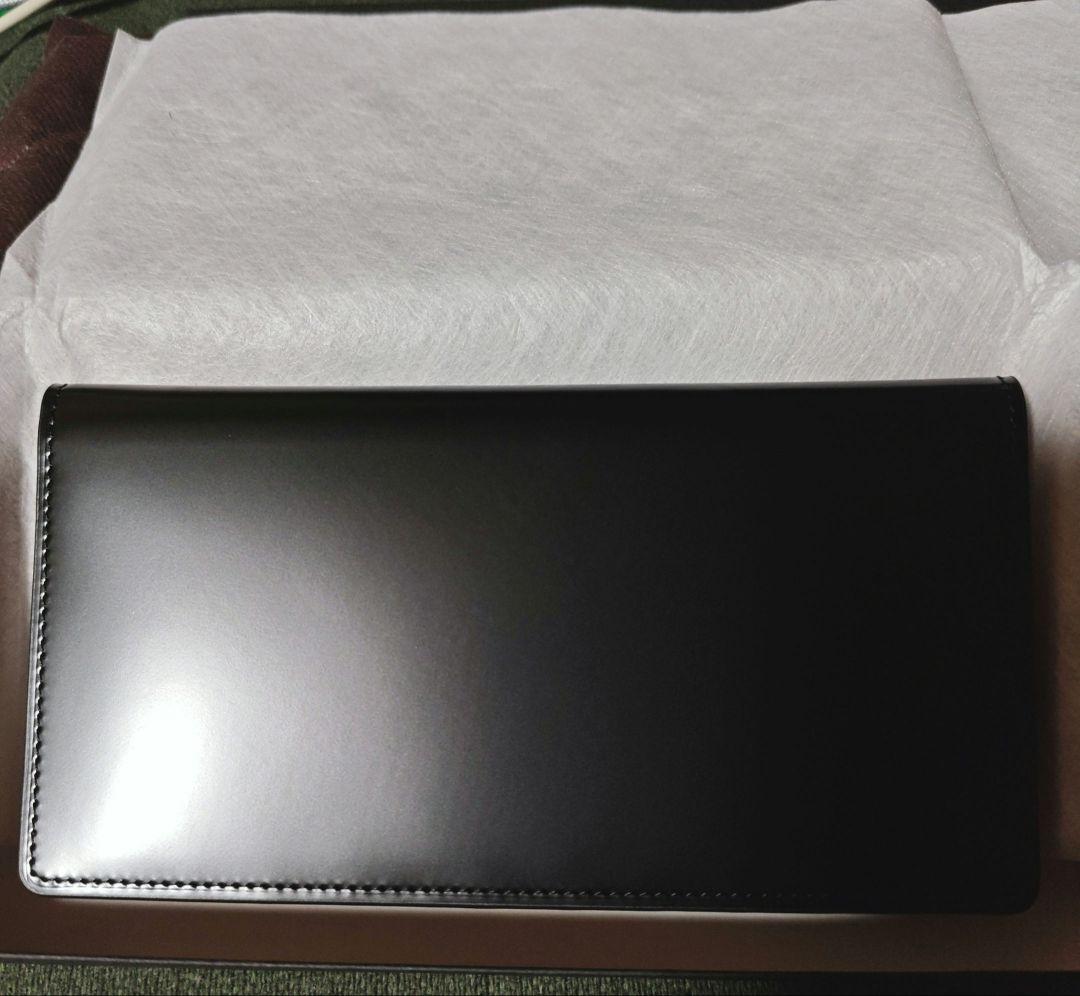 FLYING HORSE コードバン純札長財布 小銭入れなし