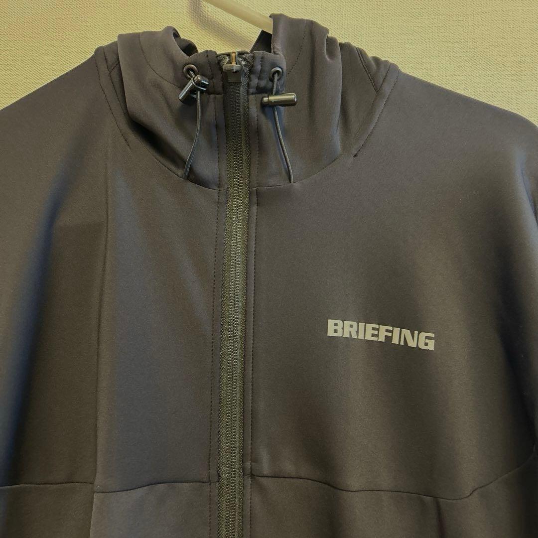 美品　BRIEFING フルジップアップ パーカー　黒