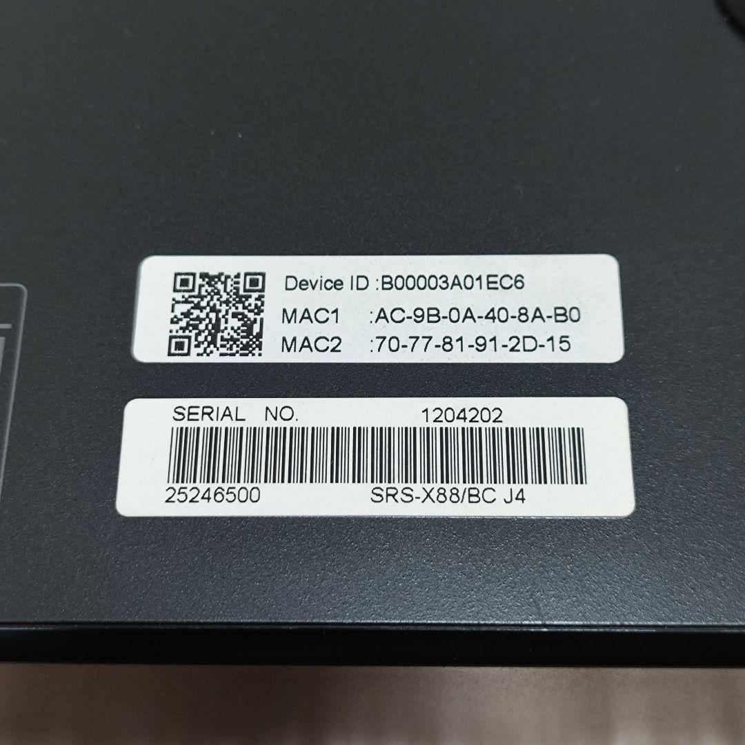 SONY SRS-X88 Bluetooth ハイレゾ スピーカー