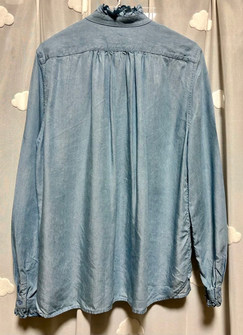 【SINME】スカラエンブロイダリー／デニム シャツ／タグ付