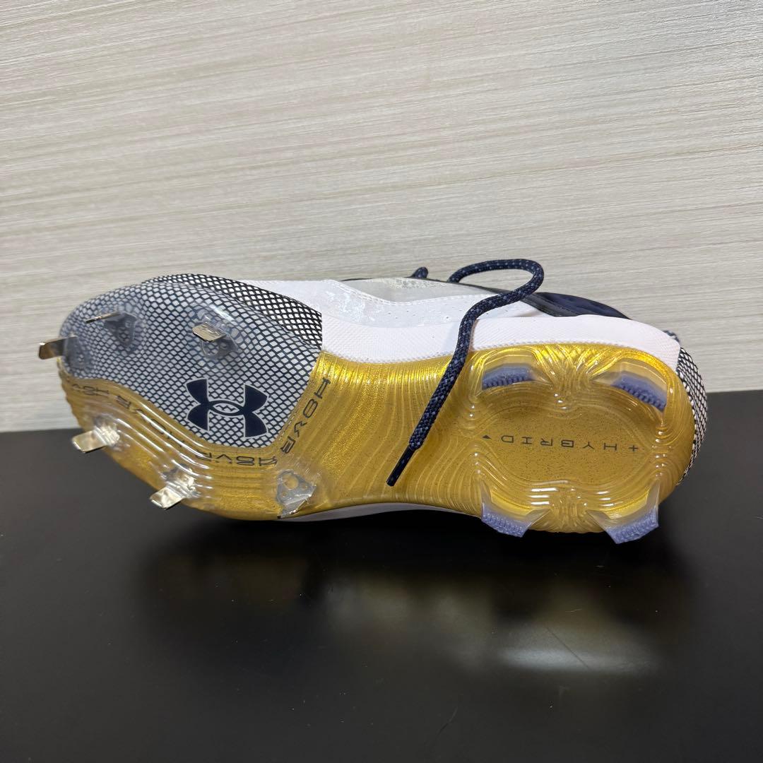 アンダーアーマー Harper 8 Cleats 野球 スパイク 金具 ネイビー