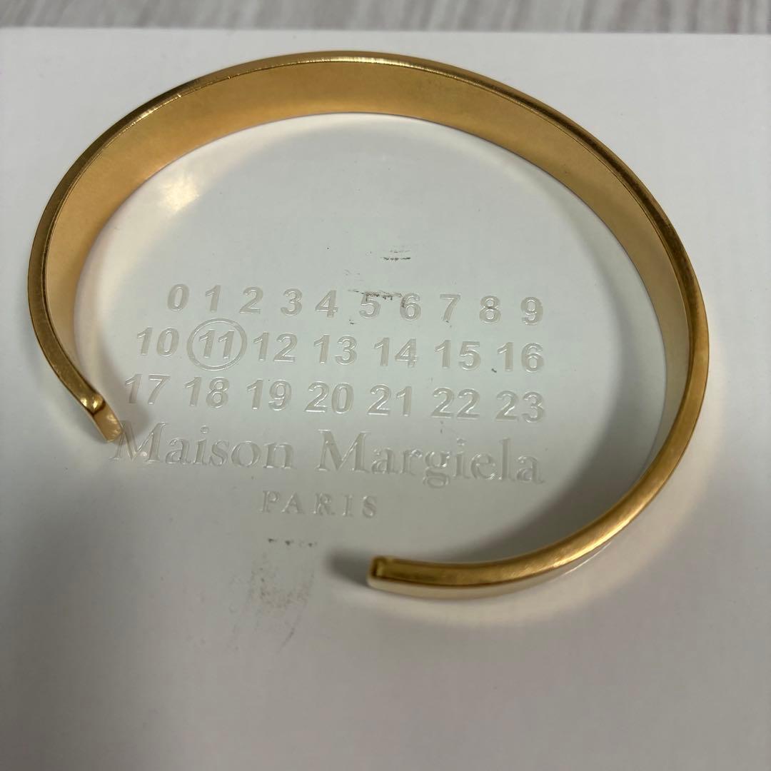 【新品未使用】Maison Margiela ロゴ バングル ブレスレット 4