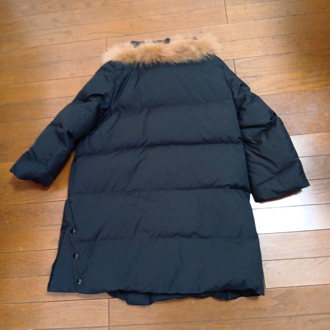 MUVEIL ミュベール ビジュー ファーダウンコート ブラック