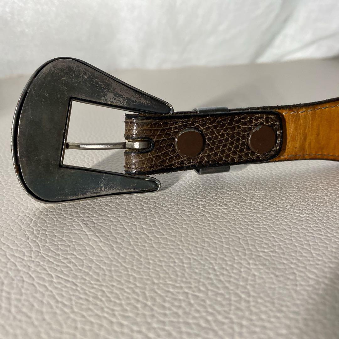 FUNNYのリザードレザー ベルト